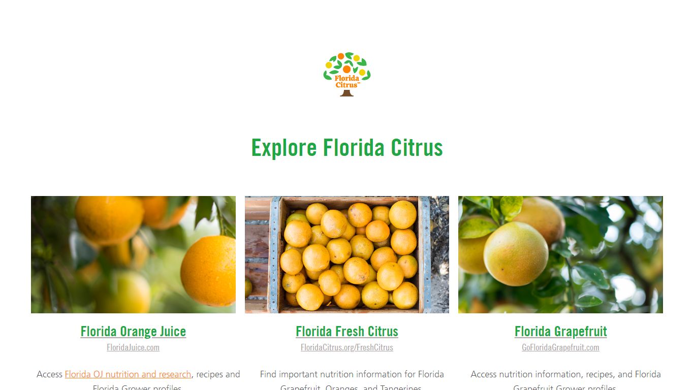 Florida Orange Juice & Grapefruit | Florida Department of Citrus